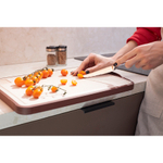 Доска разделочная двусторонняя из пшеничного волокна и черного дерева arlett, 44,5х30,5 см, сливовая