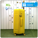 Большой чемодан  Mironpan Model 74, Желтый, с расширителем