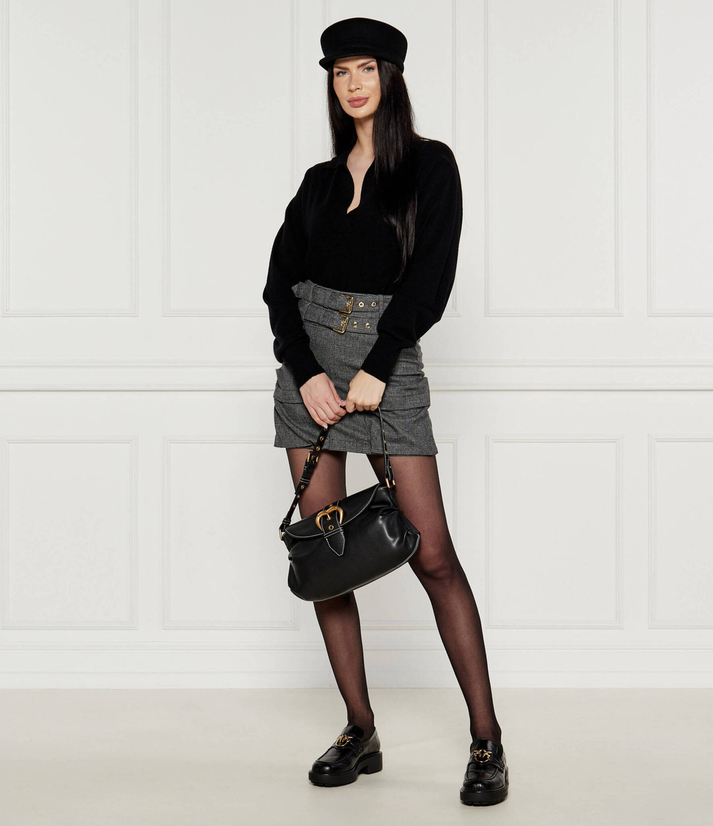 Кожаная сумка через плечо JOLENE Pinko - черный(102801 A1W9)