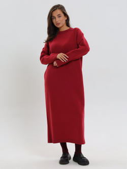 Вязанное платье длинное