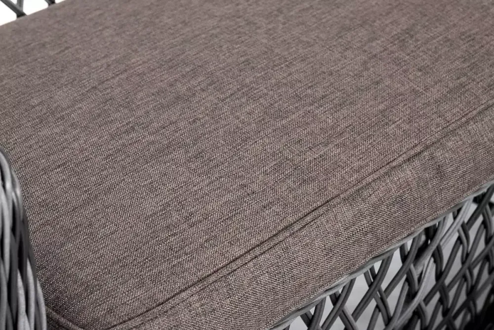 "Асти" лаунж-зона из искусственного ротанга на 4 персоны, цвет графит