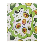 Блокнот детский Basir на замке, формат А6, серия "Авокадо", переплет 7БЦ, 15*11.3 см, 48 листов, ассорти