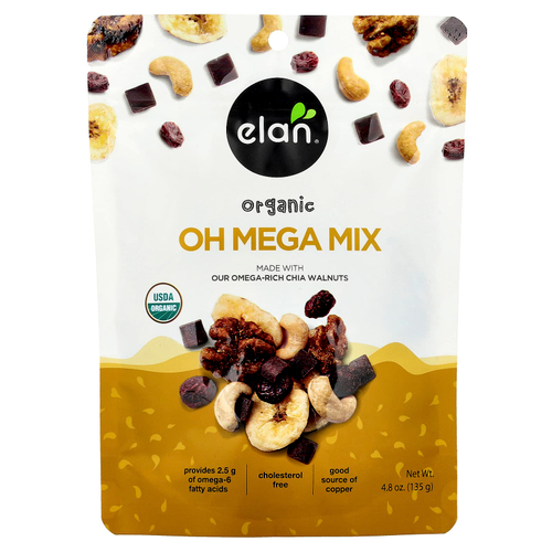 Elan, Органическая смесь Oh Mega, 135 г (4,8 унции)