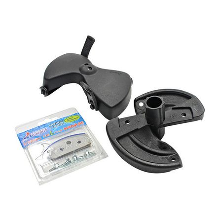 Голова режущая ледобура ICEBERG-130(L) v2.0/v3.0 (левое вращ.) в сборе (радиусные ножи + защ. футляр