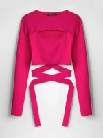 Кроп топ с завязками летний