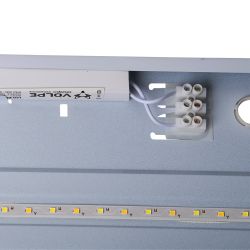 ULP-Q116 6060-36W-4000K+6500K WHITE Светильник светодиодный потолочный универсальный. Белый свет4000K-Холодный свет5000К-Дневной свет6500K. Рассеиватель матовый. Встроенный и-п. Корпус белый. ТМ Volpe