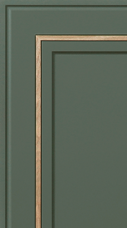 Фасад МДФ в плёнке ПВХ с вставкой из массива рис. 310