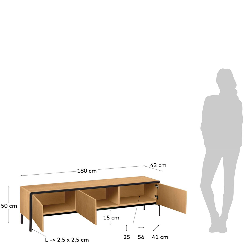 Тумба для ТВ La Forma (ex Julia Grup) Nadyria 180 x 50 cm
