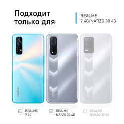 Чехол ROSCO для realme 7;realme Narzo 30 оптом (арт. RM-7-COLOURFUL-BLACK)