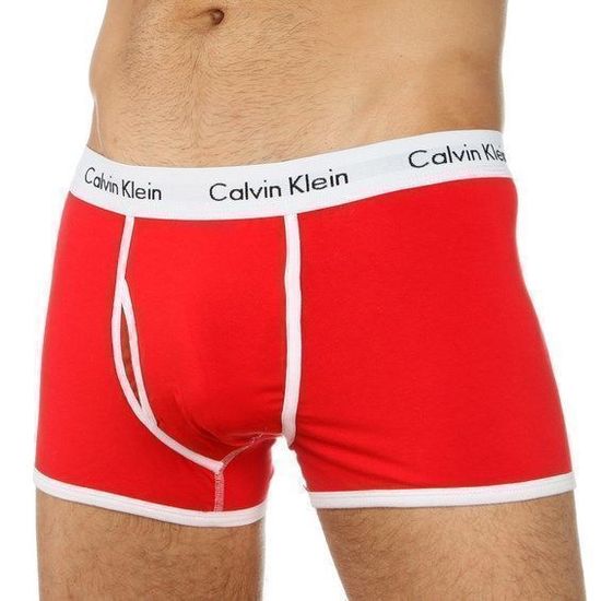 Мужские трусы боксеры красные Calvin Klein Trunks 365