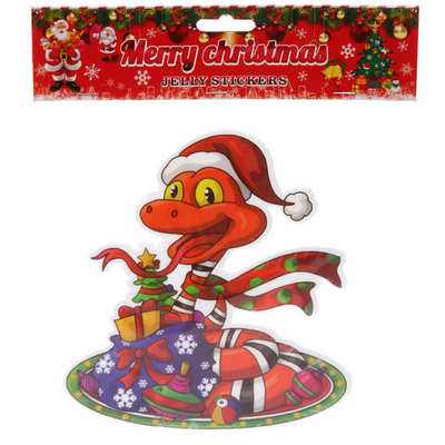 Наклейка на стекло «Красная змея» 20*20 см