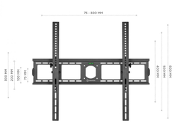 Кронштейн Onkron UT4 55"-100" наклонный, чёрный