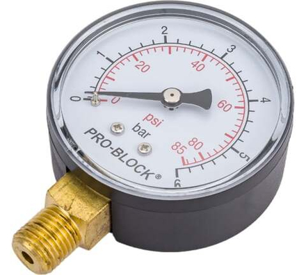 Манометр PEDROLLO MR 10 bar. нижний D63мм 1/4 Н