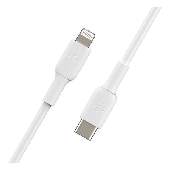 Кабель Belkin BoostCharge Lightning - USB-C 1м белый (CAA003BT1MWH)