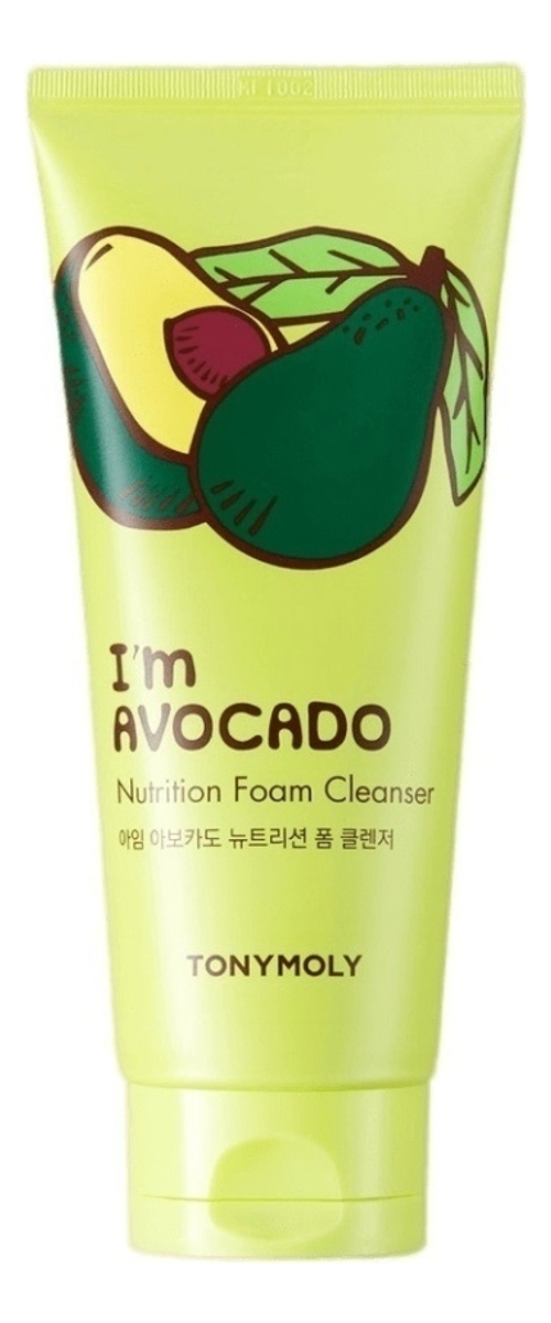 TONYMOLY Питательная пенка для умывания с экстрактом авокадо - I'M AVOCADO FOAM CLEANSER, 180мл