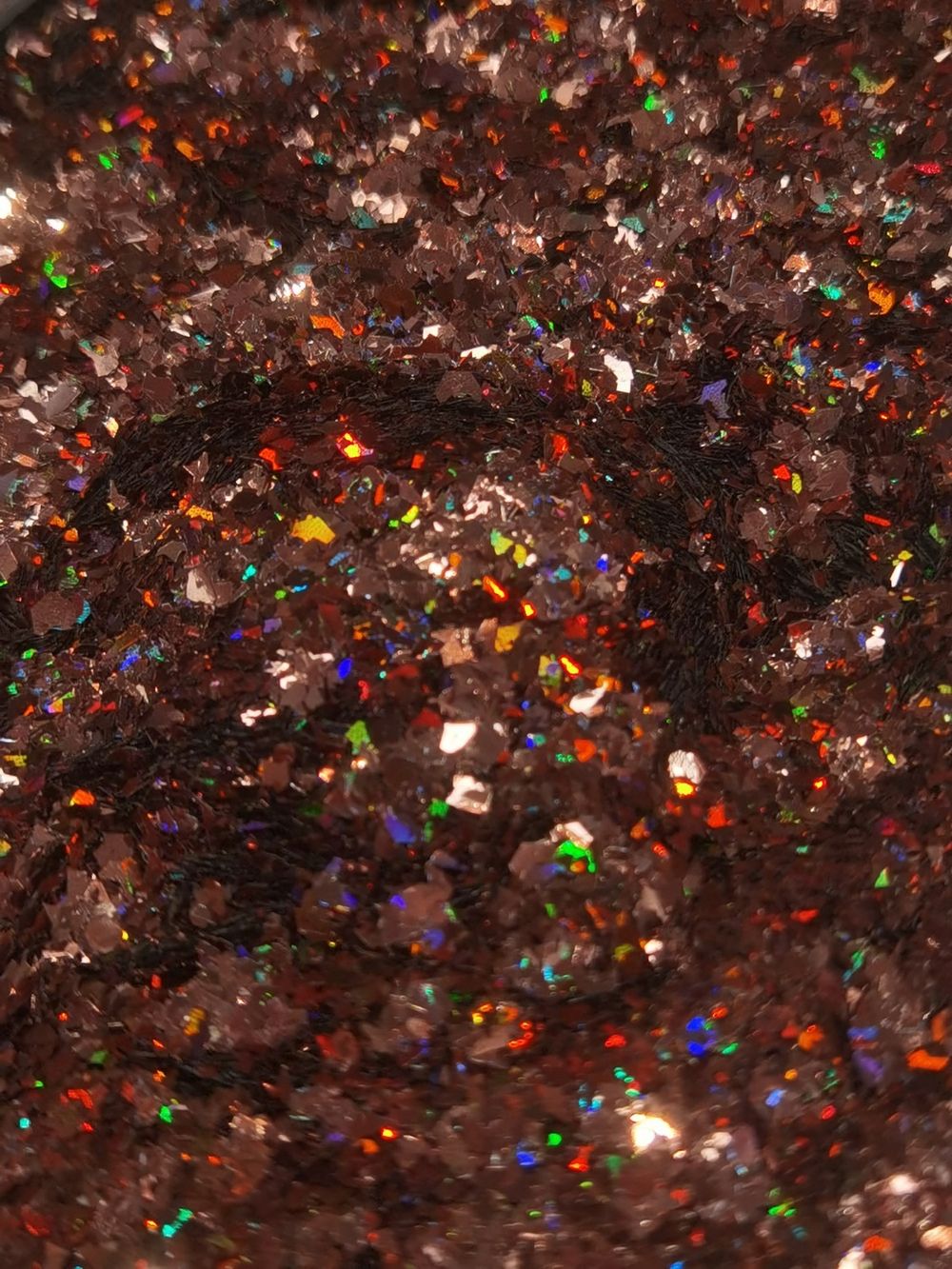 Хлопья - слюда Шоколадный голографик - 88809 - для литья изделий и творчества