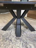 Кухонный раздвижной стол "Спайдер", чёрный мрамор