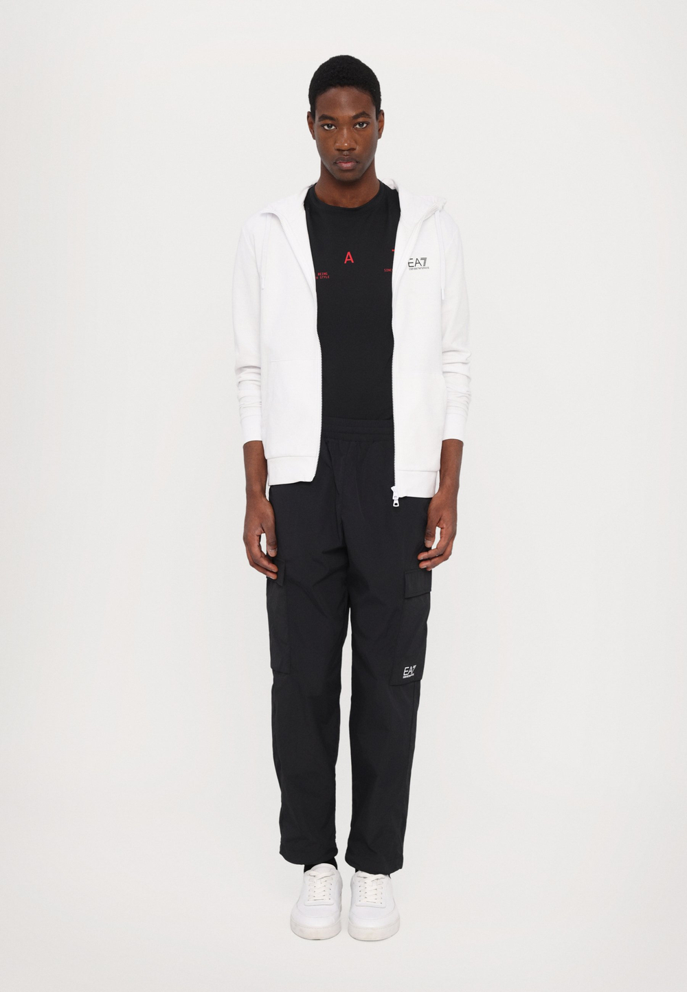 EA7 Emporio Armani UNISEX - Толстовка с капюшоном - Чёрный
