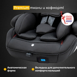 Автокресло группы 1/2/3 Osann Flux Isofix Klima, Black