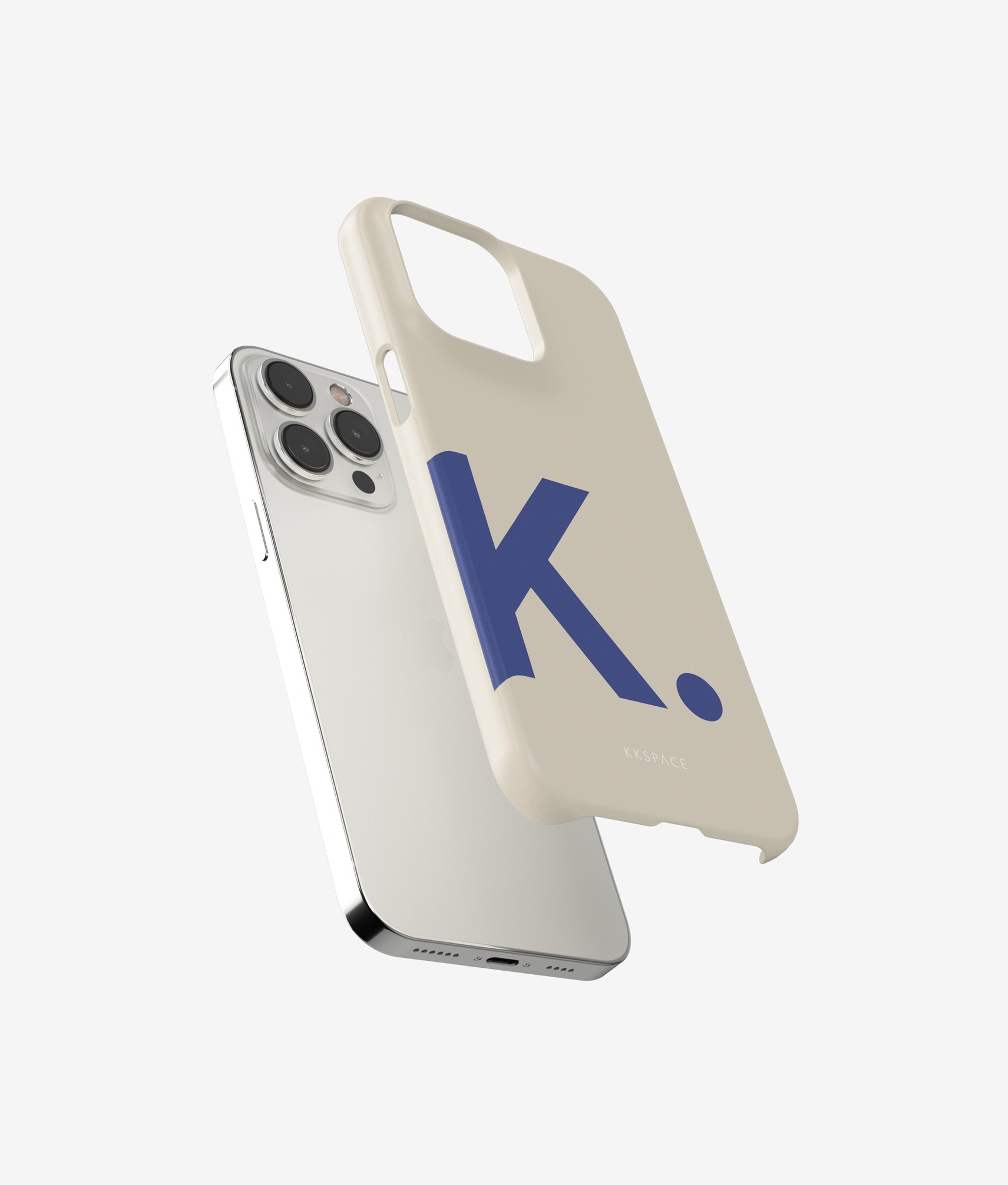 Чехол LETTERS для iPhone | Бежевый