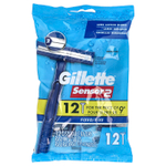 Gillette, Sensor2, одноразовые бритвы, фиксированные, 12 одноразовых бритв