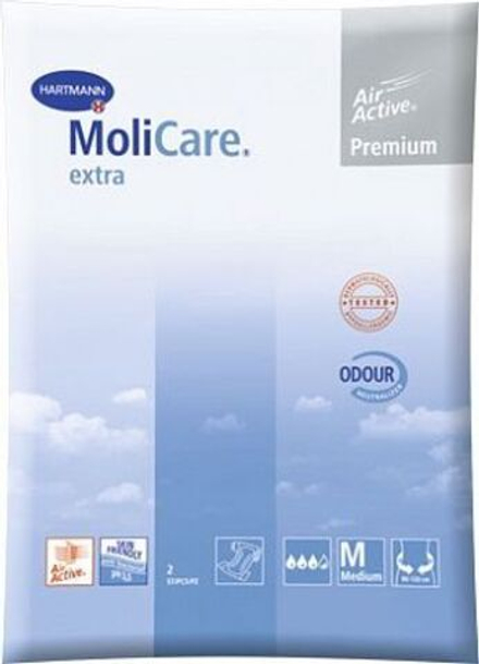 MoliCare Premium extra soft - Моликар Премиум экстра софт - Воздухопроницаемые подгузники: разм. M  2 шт