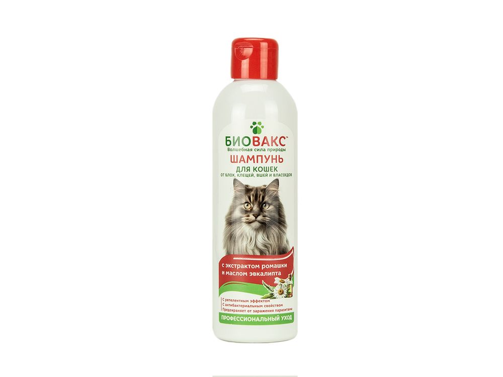 БиоВакс Шампунь для кошек инсектицидный от.блох и клещей 250 мл