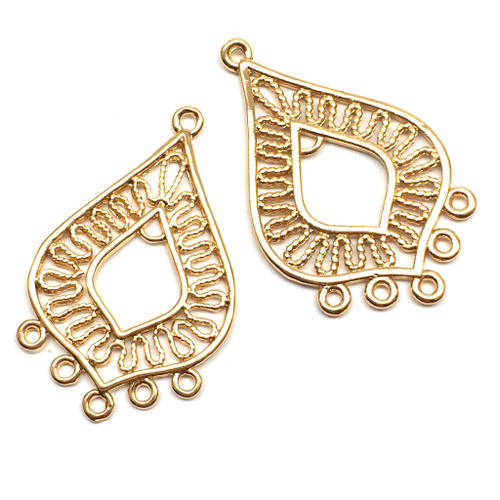 Коннектор-разделитель 34х22 мм, позолота