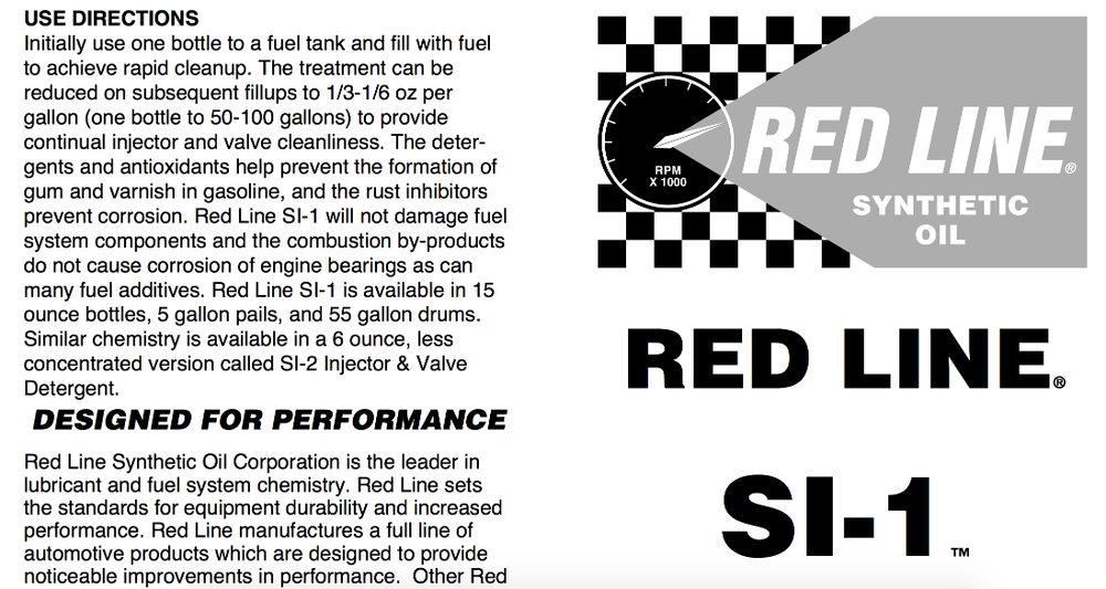 Redline SI-1 очиститель топливной системы