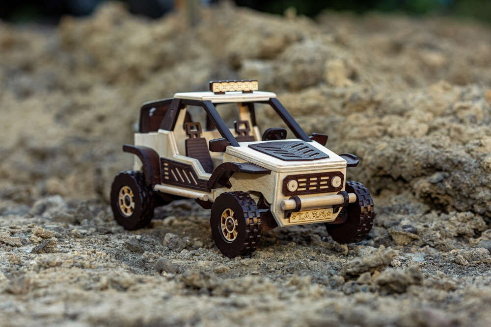 БАГГИ, BUGGY от TARG - деревянный конструктор, сборная модель, Внедорожник 3d пазл, собрать своими руками