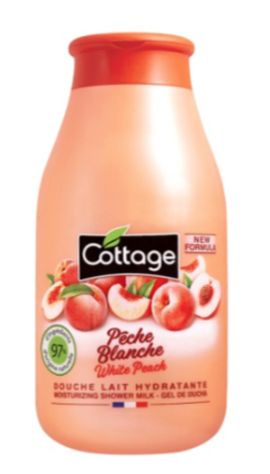 Cottage Молочко для душа увлажняющее ПЕРСИК/ Moisturizing Shower Milk - White Peach 250 мл