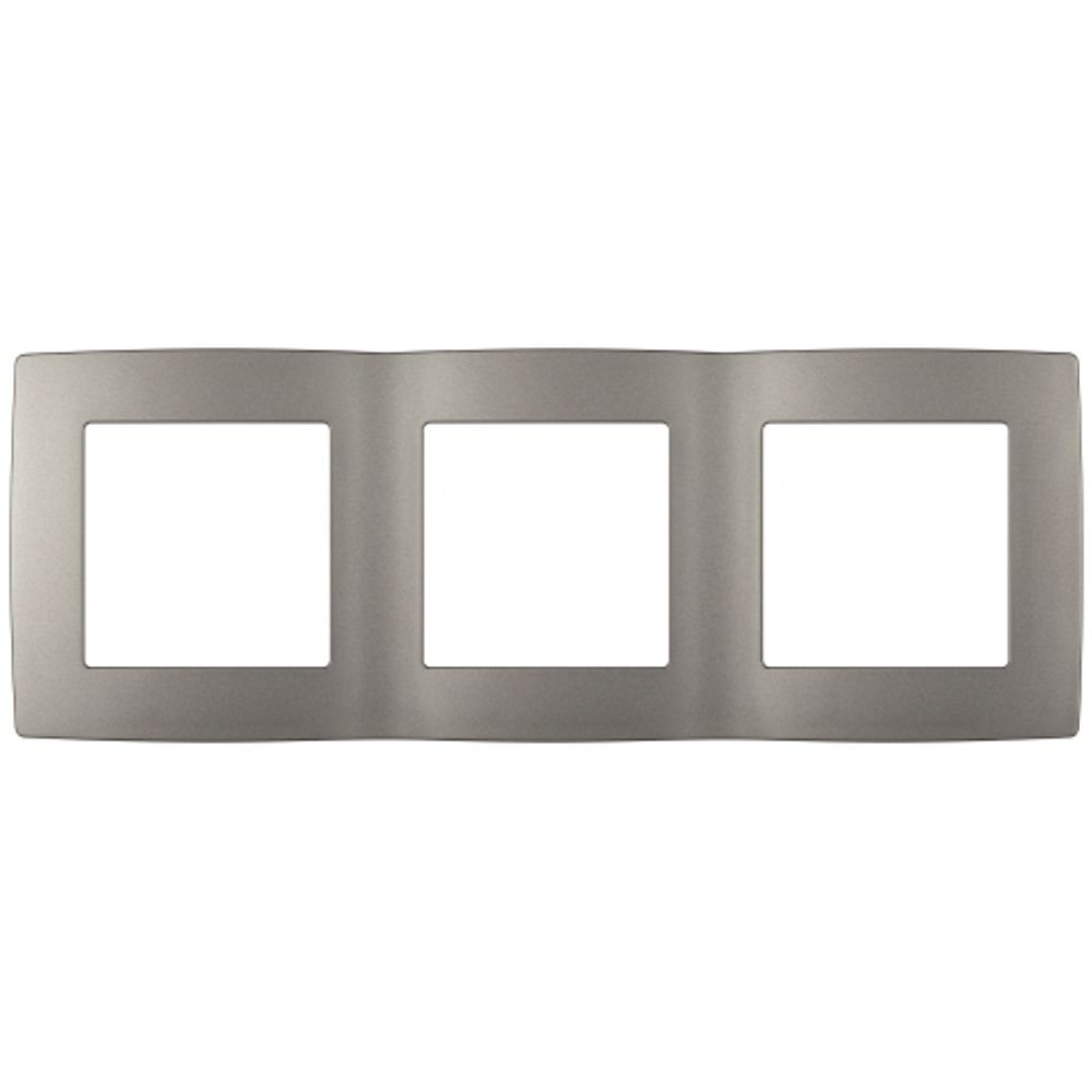Рамка для розеток и выключателей ЭРА Серия 12 12-5003-16 на 3 поста, титан