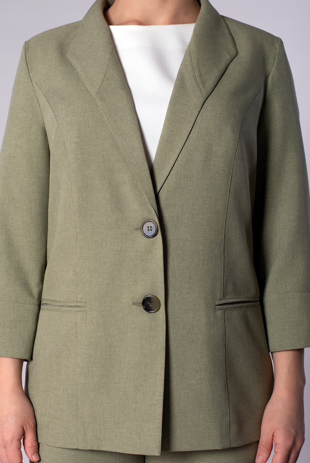 Жакет женский 4034АП, оливковый #259Оа044034АП