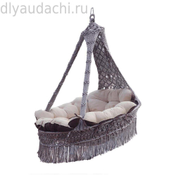 Подвесное кресло качели CARTAGENA бежево-коричневое