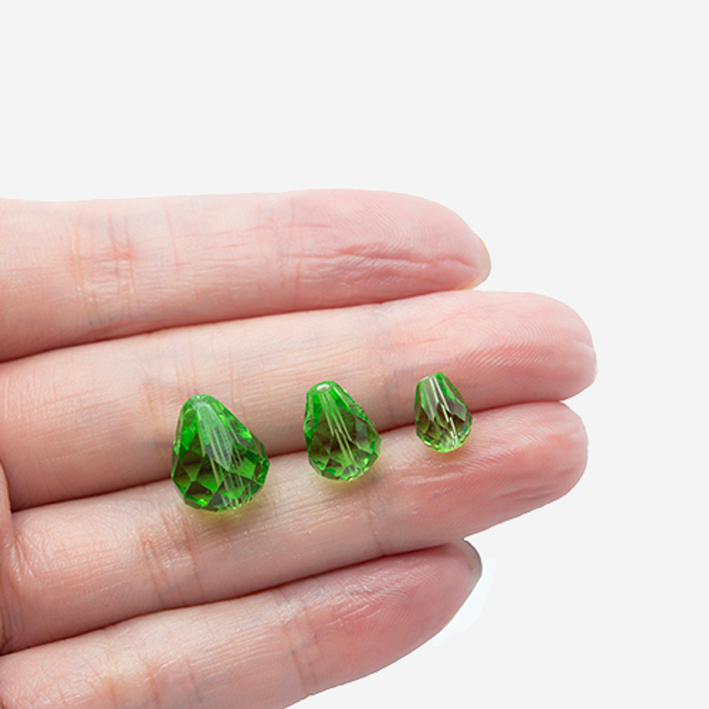 Бриолетт, оттенок "Хризолит", хрусталь