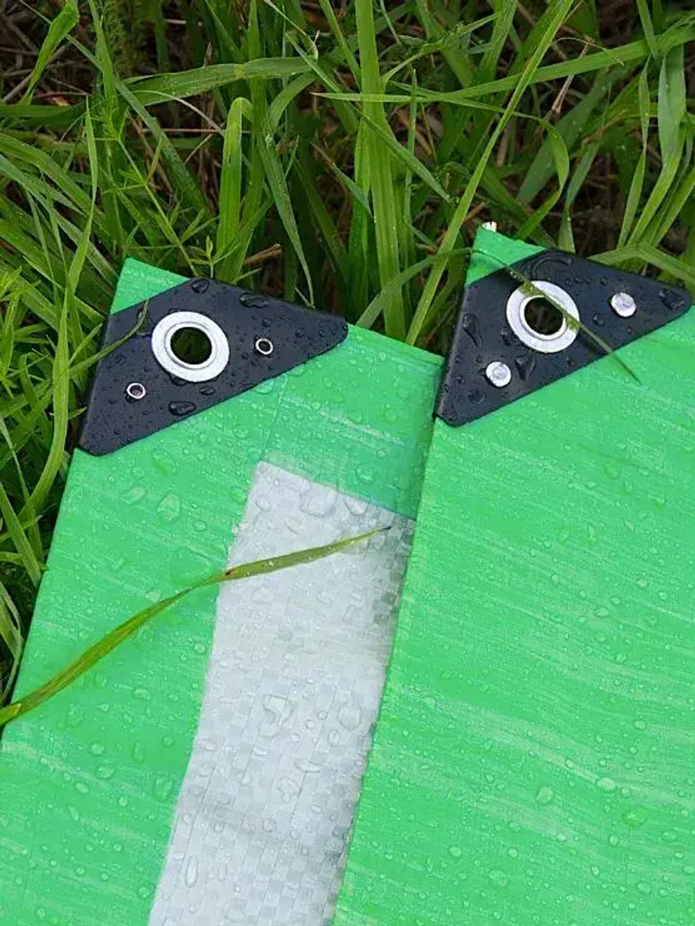 Тент укрывной усиленный 4х6м., 120г/м2 с люверсами, полог универсальный (туристический, строительный, садовый) Миротент, Россия