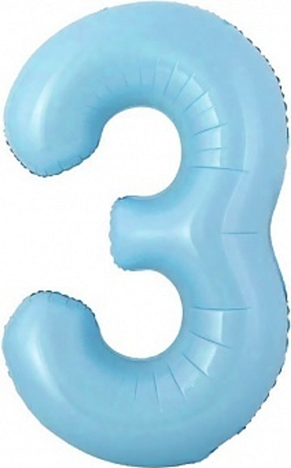 К Мини-цифра 3 Голубой 16''/41 см