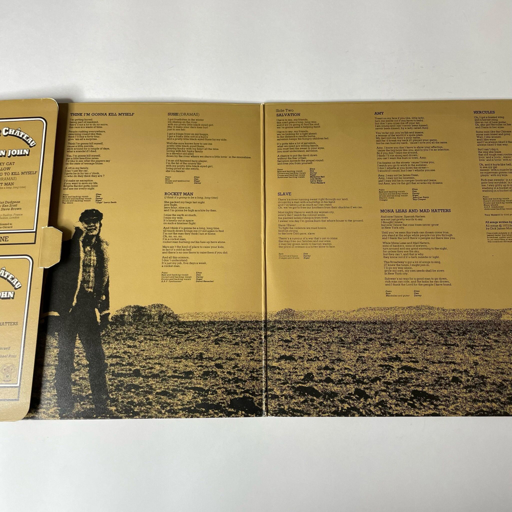 Винтажная виниловая пластинка LP Elton John Honky Chateau (Japan 1972) (No Obi) Rocket Man
