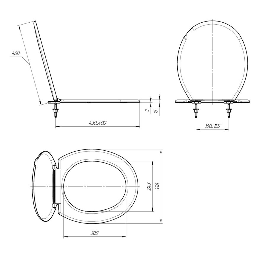 Сиденье для унитаза  розовое Н  ИНКОЭР
