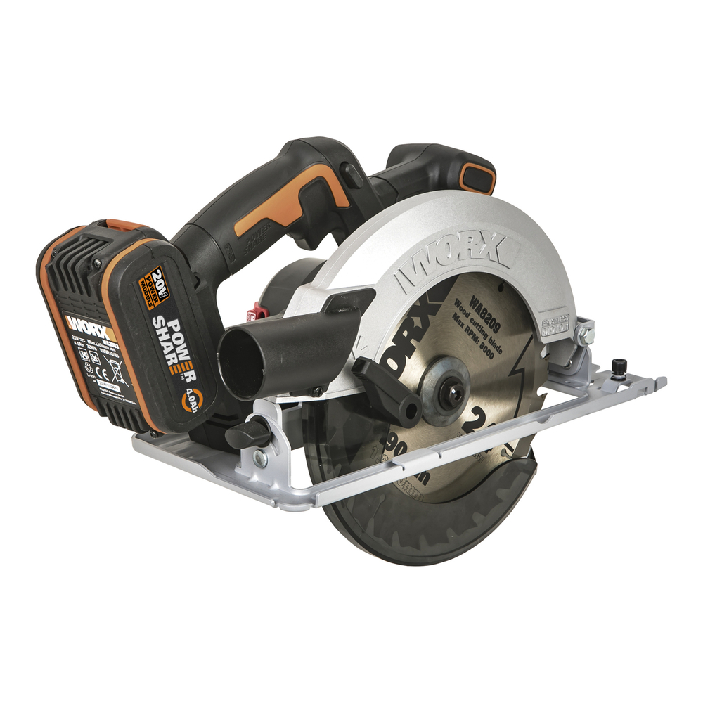 Циркулярная пила аккумуляторная бесщеточная WORX WX520.9