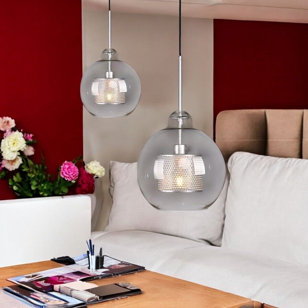 Подвесной светильник CATCH F pear silver D30