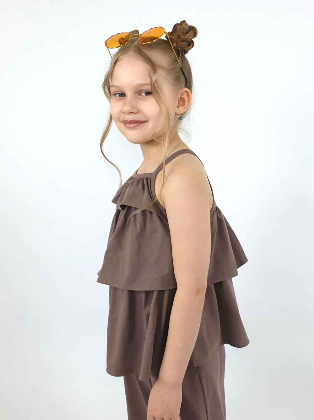 02-160-5 Комплект для девочки (джемпер+ брюки)