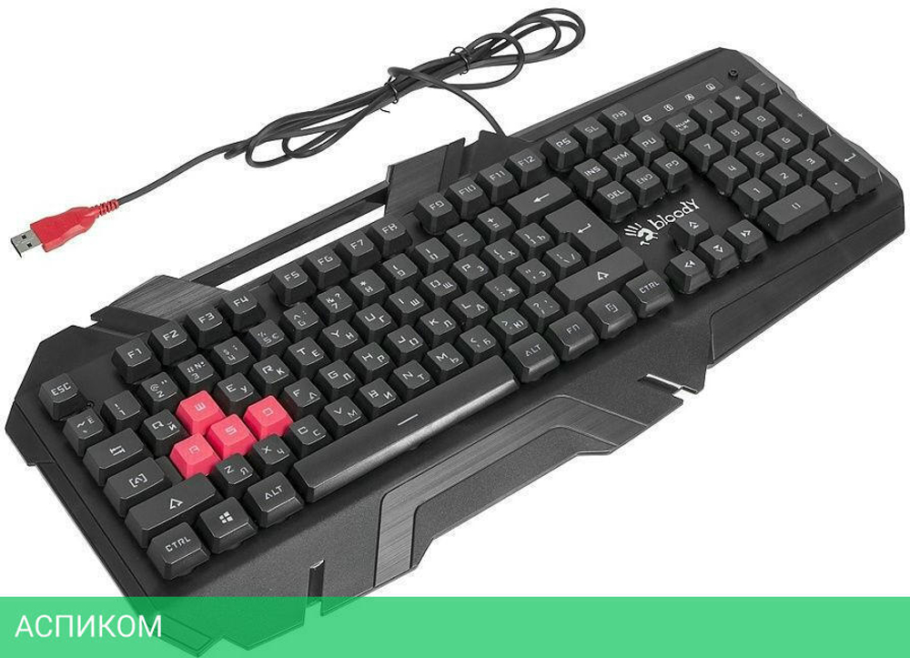 Клавиатура A4Tech Bloody B150N черный