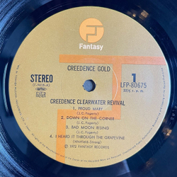 Винтажная виниловая пластинка LP Creedence Clearwater Revival Gold (Japan 1973) (No Obi)