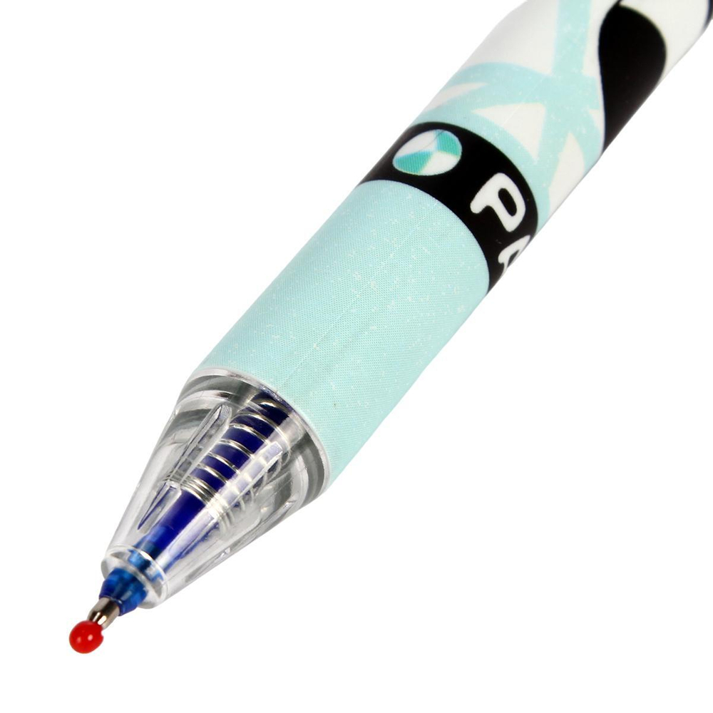 Ручка пиши-стирай автомат гелевая 0,5 мм, синяя "Панда", С-30604