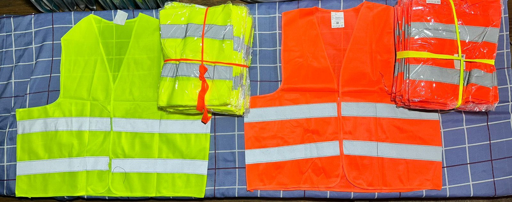 Жилет сигнальный лимонный 120 гр 2 СОП