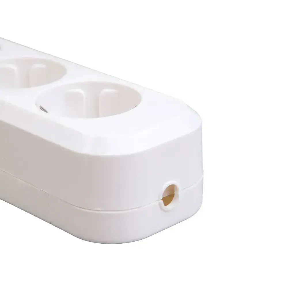 Колодка для удлинителя на 3 розетки, с выключателем и заземлением 220В 16А