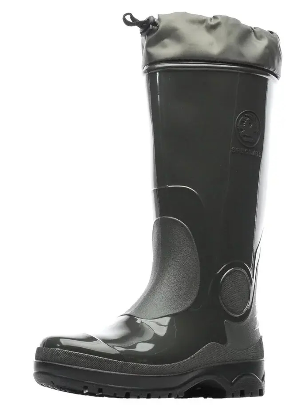 Сапоги женские ПВХ с надставкой Kaury Speci.all 98-70 НУ, утепленные (Олива)