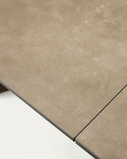 Atminda Раздвижной стол из керамики и стали с коричневой отделкой 160 (210) x 90 см Испания 