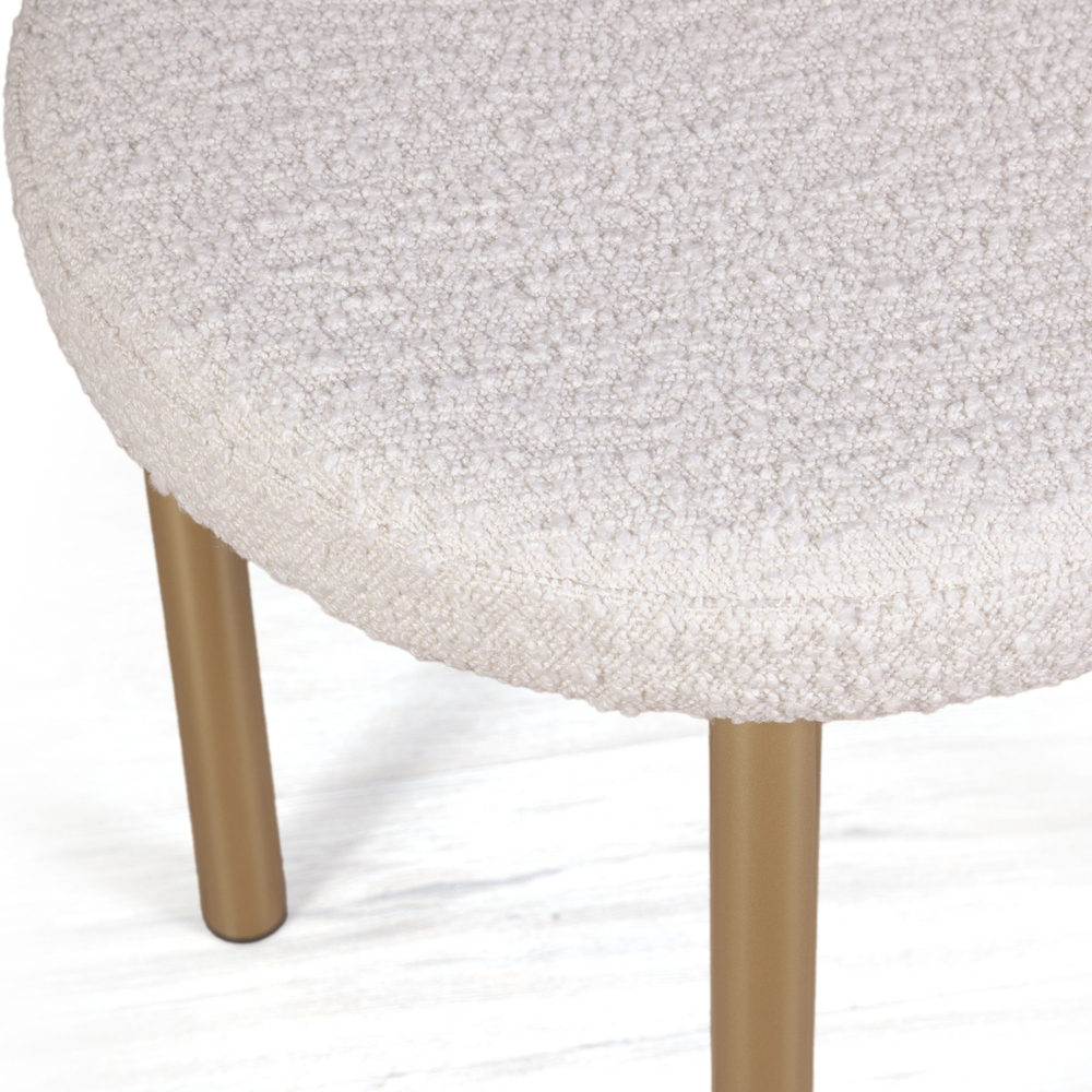 Стул Biggi, букле Turin ivory / опоры золото